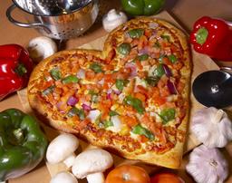 Heart-Shaped Pizza